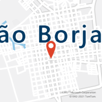 Mapa com localização da Agência AC SAO BORJA