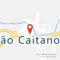 Mapa com localização da Agência AC SAO CAITANO