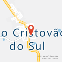 Mapa com localização da Agência AC SAO CRISTOVAO DO SUL