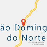 Mapa com localização da Agência AC SAO DOMINGOS DO NORTE