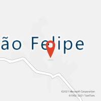 Mapa com localização da Agência AC SAO FELIPE