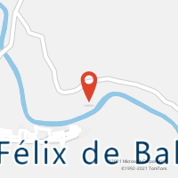 Mapa com localização da Agência AC SAO FELIX DE BALSAS