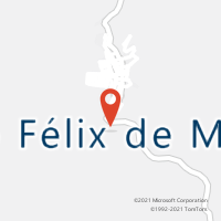 Mapa com localização da Agência AC SAO FELIX DE MINAS