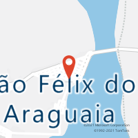 Mapa com localização da Agência AC SAO FELIX DO ARAGUAIA