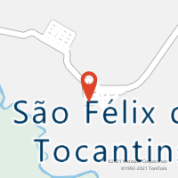 Mapa com localização da Agência AC SAO FELIX DO TOCANTINS