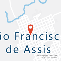 Mapa com localização da Agência AC SAO FRANCISCO DE ASSIS