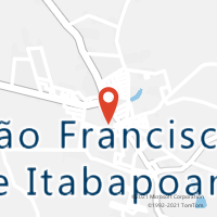 Mapa com localização da Agência AC SAO FRANCISCO DE ITABAPOANA