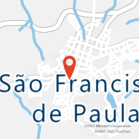 Mapa com localização da Agência AC SAO FRANCISCO DE PAULA