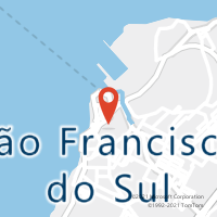 Mapa com localização da Agência AC SAO FRANCISCO DO SUL