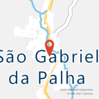 Mapa com localização da Agência AC SAO GABRIEL DA PALHA