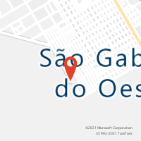 Mapa com localização da Agência AC SAO GABRIEL DO OESTE