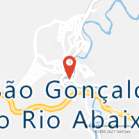 Mapa com localização da Agência AC SAO GONCALO DO RIO ABAIXO