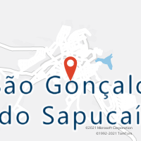 Mapa com localização da Agência AC SAO GONCALO DO SAPUCAI