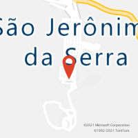 Mapa com localização da Agência AC SAO JERONIMO DA SERRA