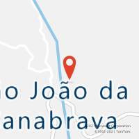 Mapa com localização da Agência AC SAO JOAO DA CANABRAVA