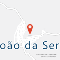 Mapa com localização da Agência AC SAO JOAO DA SERRA
