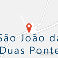Mapa com localização da Agência AC SAO JOAO DAS DUAS PONTES