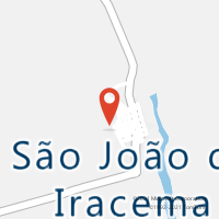 Mapa com localização da Agência AC SAO JOAO DO IRACEMA