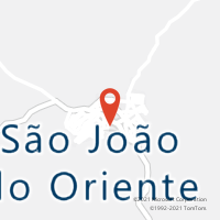 Mapa com localização da Agência AC SAO JOAO DO ORIENTE