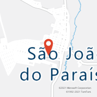 Mapa com localização da Agência AC SAO JOAO DO PARAISO