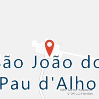 Mapa com localização da Agência AC SAO JOAO DO PAU DALHO