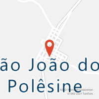 Mapa com localização da Agência AC SAO JOAO DO POLESINE