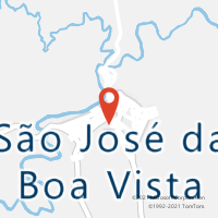 Mapa com localização da Agência AC SAO JOSE DA BOA VISTA
