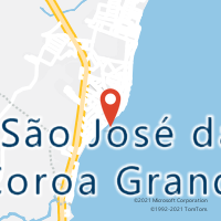 Mapa com localização da Agência AC SAO JOSE DA COROA GRANDE