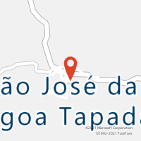 Mapa com localização da Agência AC SAO JOSE DA LAGOA TAPADA