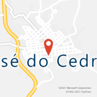 Mapa com localização da Agência AC SAO JOSE DO CEDRO