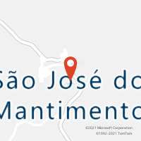 Mapa com localização da Agência AC SAO JOSE DO MANTIMENTO