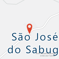 Mapa com localização da Agência AC SAO JOSE DO SABUGI