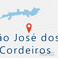 Mapa com localização da Agência AC SAO JOSE DOS CORDEIROS