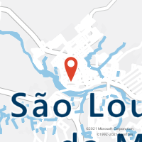 Mapa com localização da Agência AC SAO LOURENCO DA MATA