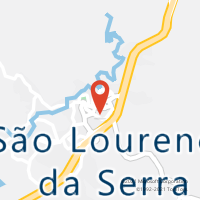 Mapa com localização da Agência AC SAO LOURENCO DA SERRA