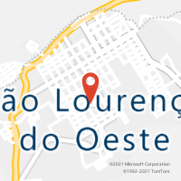 Mapa com localização da Agência AC SAO LOURENCO DO OESTE