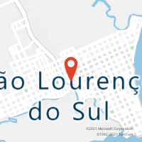 Mapa com localização da Agência AC SAO LOURENCO DO SUL