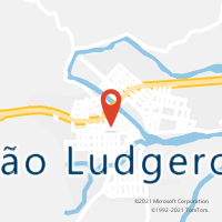 Mapa com localização da Agência AC SAO LUDGERO