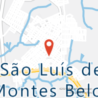 Mapa com localização da Agência AC SAO LUIS DE MONTES BELOS