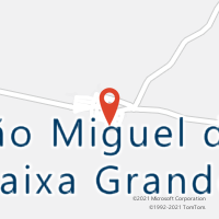 Mapa com localização da Agência AC SAO MIGUEL BAIXA GRANDE