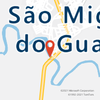 Mapa com localização da Agência AC SAO MIGUEL DO GUAMA