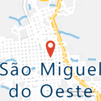 Mapa com localização da Agência AC SAO MIGUEL DO OESTE