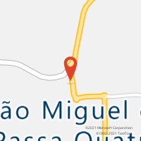 Mapa com localização da Agência AC SAO MIGUEL DO PASSA QUATRO