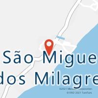 Mapa com localização da Agência AC SAO MIGUEL DOS MILAGRES