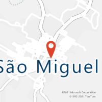 Mapa com localização da Agência AC SAO MIGUEL