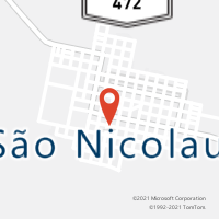 Mapa com localização da Agência AC SAO NICOLAU