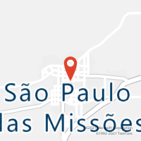 Mapa com localização da Agência AC SAO PAULO DAS MISSOES