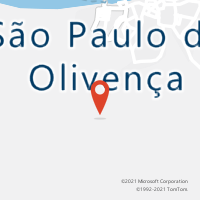 Mapa com localização da Agência AC SAO PAULO DE OLIVENCA