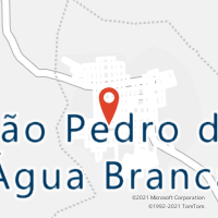 Mapa com localização da Agência AC SAO PEDRO DA AGUA BRANCA