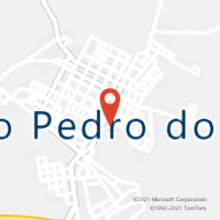 Mapa com localização da Agência AC SAO PEDRO DO SUL